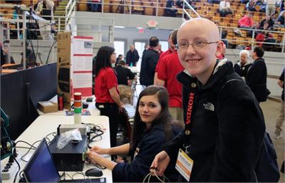 OFHS students Stephanie Schroth and Joselyn Rabbitt placed third in the Pick and Place competition at the National Robotics Challenge in Marion,Ohio.  